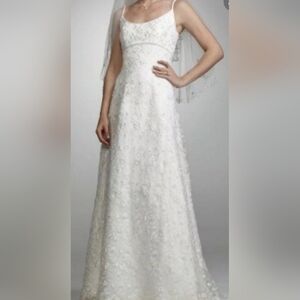 Oleg Cassini Strapless White Gown for Bride